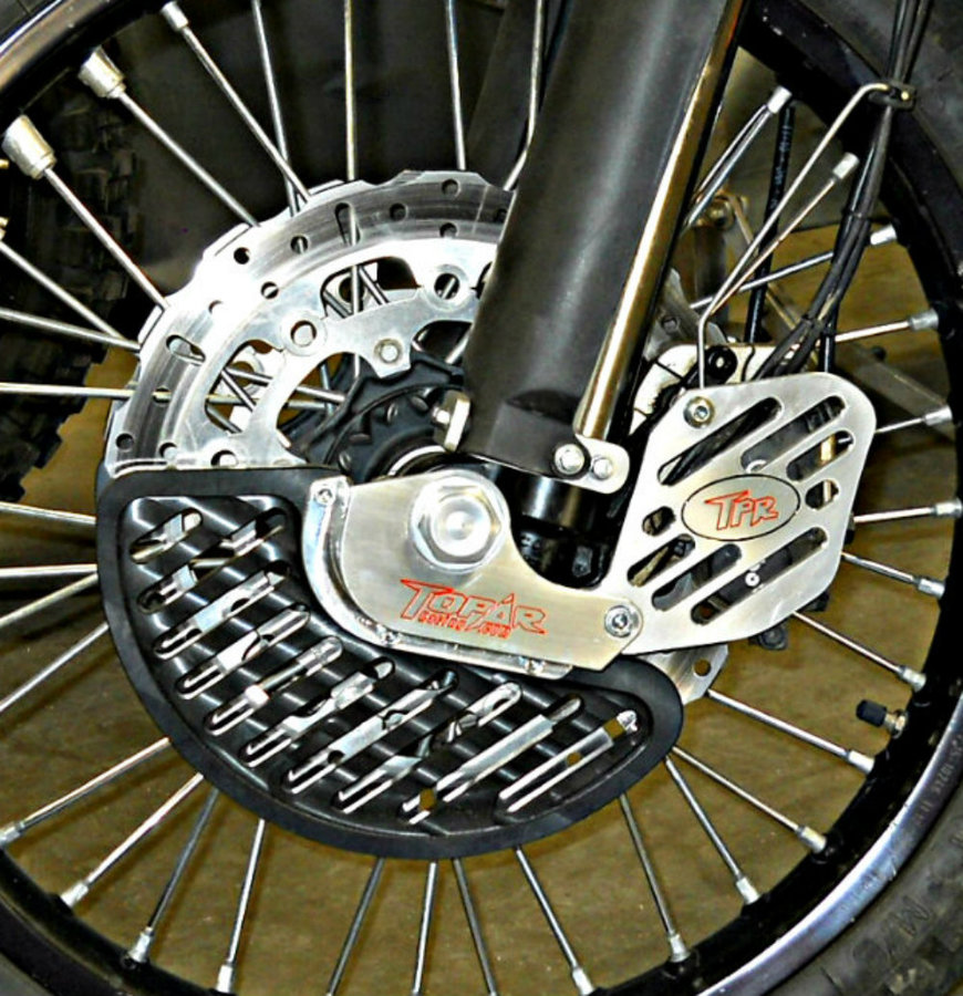 KFD-100-990-L BRAKE DISC GUARD KIT, FRONT- LEFT SIDE 2009-2012 KTM 950 and 990 ADVENTURE MODELS