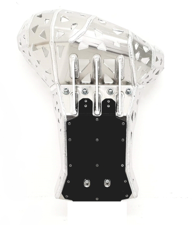 Skid plate with exhaust guard and plastic bottom for KTM XC / SX / EXC / XC-W 2020-2023