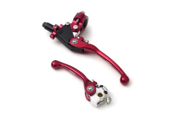 HONDA CRF 250 R 450 R 2007-2017 AS3 FACTORY SERIES BRAKE CLUTCH FLEXI LEVERS RED