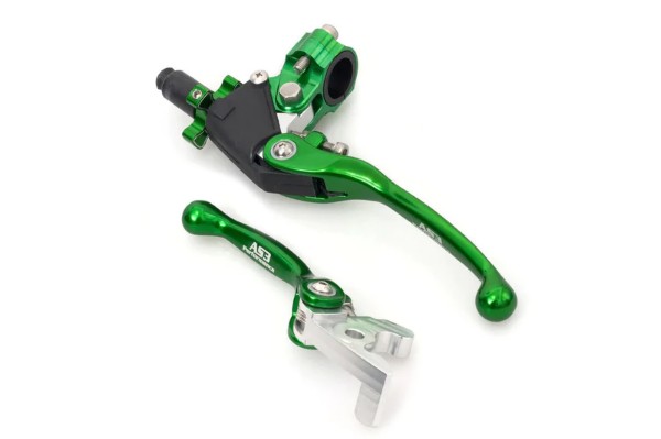 KAWASAKI KFX 400 KFX 450 2003-2008 FRONT BRAKE & CLUTCH LEVERS GREEN