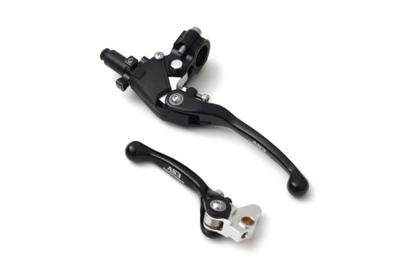 SUZUKI RM 80 85 1990-2004 125 250 1996-2004 AS3 FACTORY SERIES BRAKE CLUTCH FLEXI LEVERS BLACK