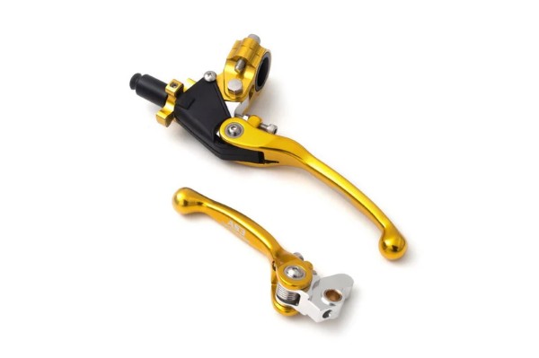 SUZUKI RM 80 85 1990-2004 125 250 1996-2004 AS3 FACTORY SERIES BRAKE CLUTCH FLEXI LEVERS YELLOW