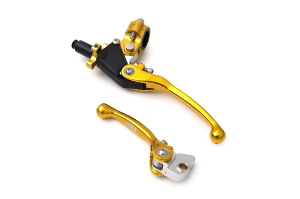 SUZUKI RM 85 125 250 RMZ 250 450 AS3 FACTORY SERIES BRAKE CLUTCH FLEXI LEVERS YELLOW