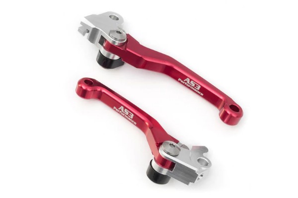 HONDA CR 125 250 2004-2008 CRF 250 450 R 2004-2006 CRF 250 450 X 2004-2018 FRONT BRAKE & CLUTCH FLEXI PIVOT LEVERS RED