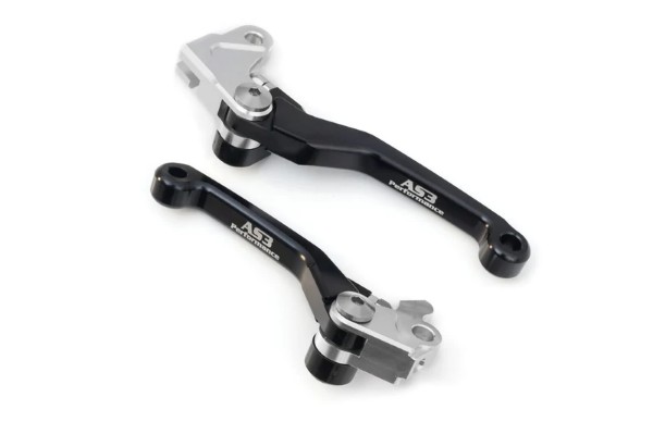 HONDA CR 80 85 1998-2007 CR 125 250 1992-2003 CRF 150 R 2007-2022 AS3 FRONT BRAKE & CLUTCH FLEXI PIVOT LEVERS BLACK