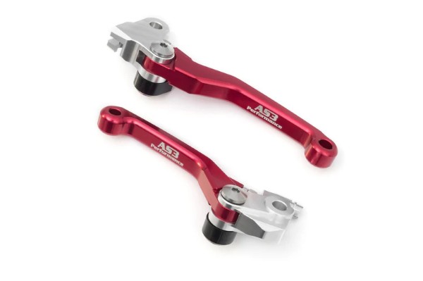 HONDA CRF 250 R 2007-2017 CRF 450 R 2007-2016 FRONT BRAKE & CLUTCH FLEXI PIVOT LEVERS RED