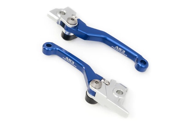 HUSABERG TE FE 250 300 350 450 501 2014 AS3 FRONT BRAKE & CLUTCH FLEXI LEVERS BLUE