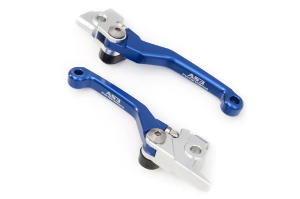 HUSQVARNA FC FE TC TE 250 300 350 450 501 2014-2016 AS3 BRAKE & CLUTCH FLEXI LEVERS BLUE