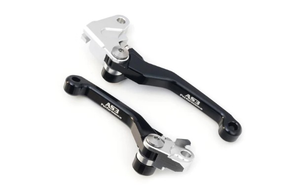 KAWASAKI KLX 450 R 2008-2012 FRONT BRAKE & CLUTCH FLEXI PIVOT LEVERS BLACK