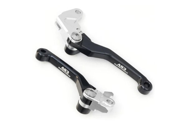 SUZUKI RM 85 2005-2022 RM 125 250 2004-2008 AS3 FRONT BRAKE & CLUTCH FLEXI PIVOT LEVERS BLACK