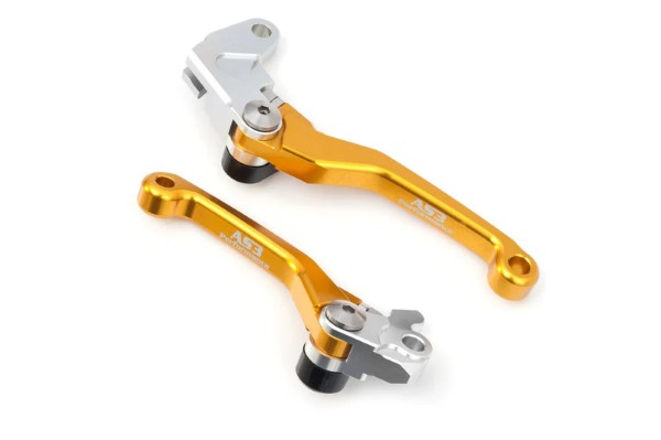 SUZUKI RM 85 2005-2022 RM 125 250 2004-2008 AS3 FRONT BRAKE & CLUTCH FLEXI PIVOT LEVERS YELLOW