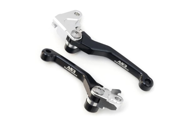 YAMAHA WR 250 F 2005-2016 WR 450 F 2005-2015 AS3 FRONT BRAKE & CLUTCH FLEXI PIVOT LEVERS BLACK