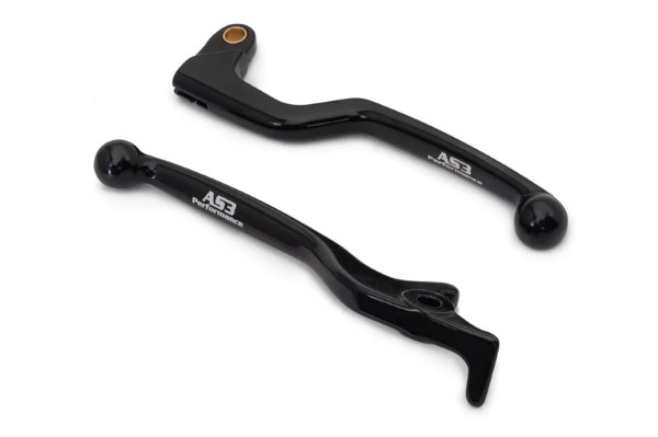 HONDA CRF 250 L 2012-2020 CRF 300 L 2021-2022 AS3 FORGED FRONT BRAKE & CLUTCH LEVERS BLACK