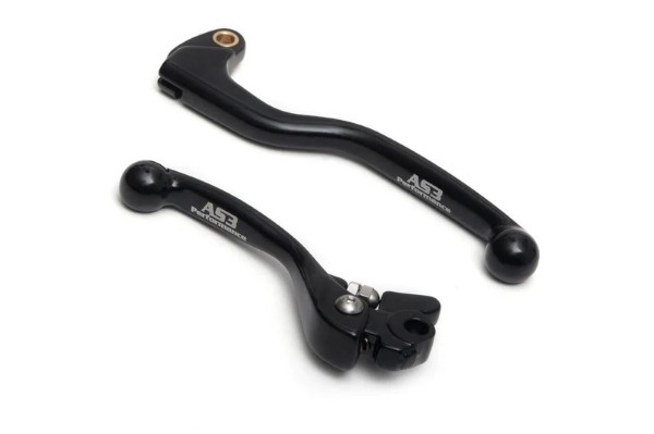 SUZUKI RMZ 250 2004 2007-2022 RMZ 450 2005-2021 AS3 FORGED FRONT BRAKE & CLUTCH LEVERS BLACK