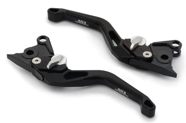 APRILIA RSV 1000 TUONO FALCO DORSODURO AS3 ADJUSTABLE FRONT BRAKE CLUTCH LEVERS BLACK