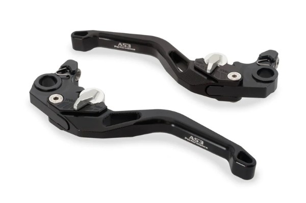 DUCATI 620 MULTISTRADA 796 HYPERMOTARD AS3 ADJUSTABLE BRAKE CLUTCH LEVERS SHORT BLACK