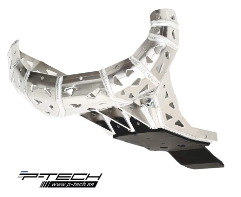 Skid plate with exhaust guard with plastic bottom for KTM EXC/XC-W, Husqvarna TE 250, 300 2024