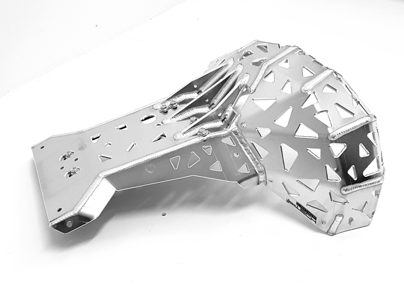 Skid plate with exhaust pipe guard for KTM, Husaberg, Husqvarna 2007-2016